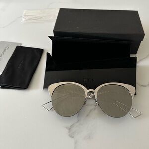Christian Dior Diorama Club Cat-Eye Sunglasses Silver/Gray